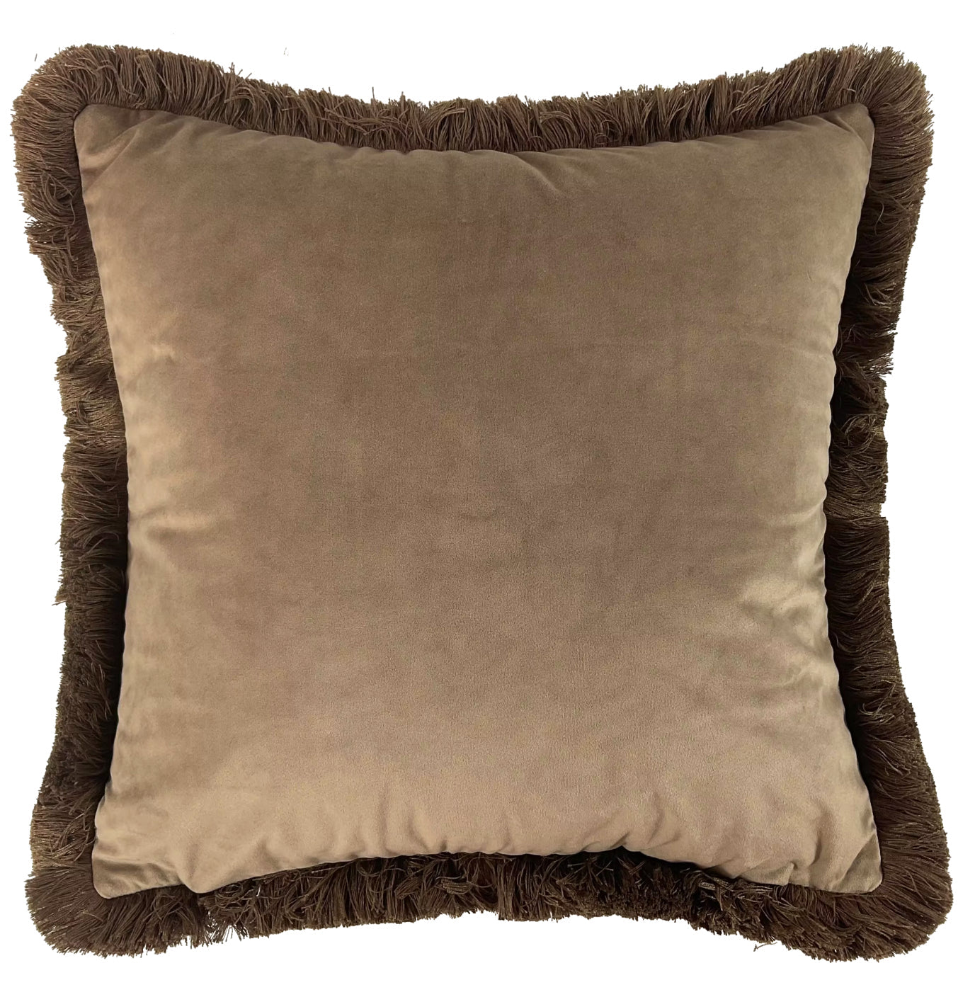 Malini Paul Moneypenny Giraffe Print With Fringe Square Cushion 45x45