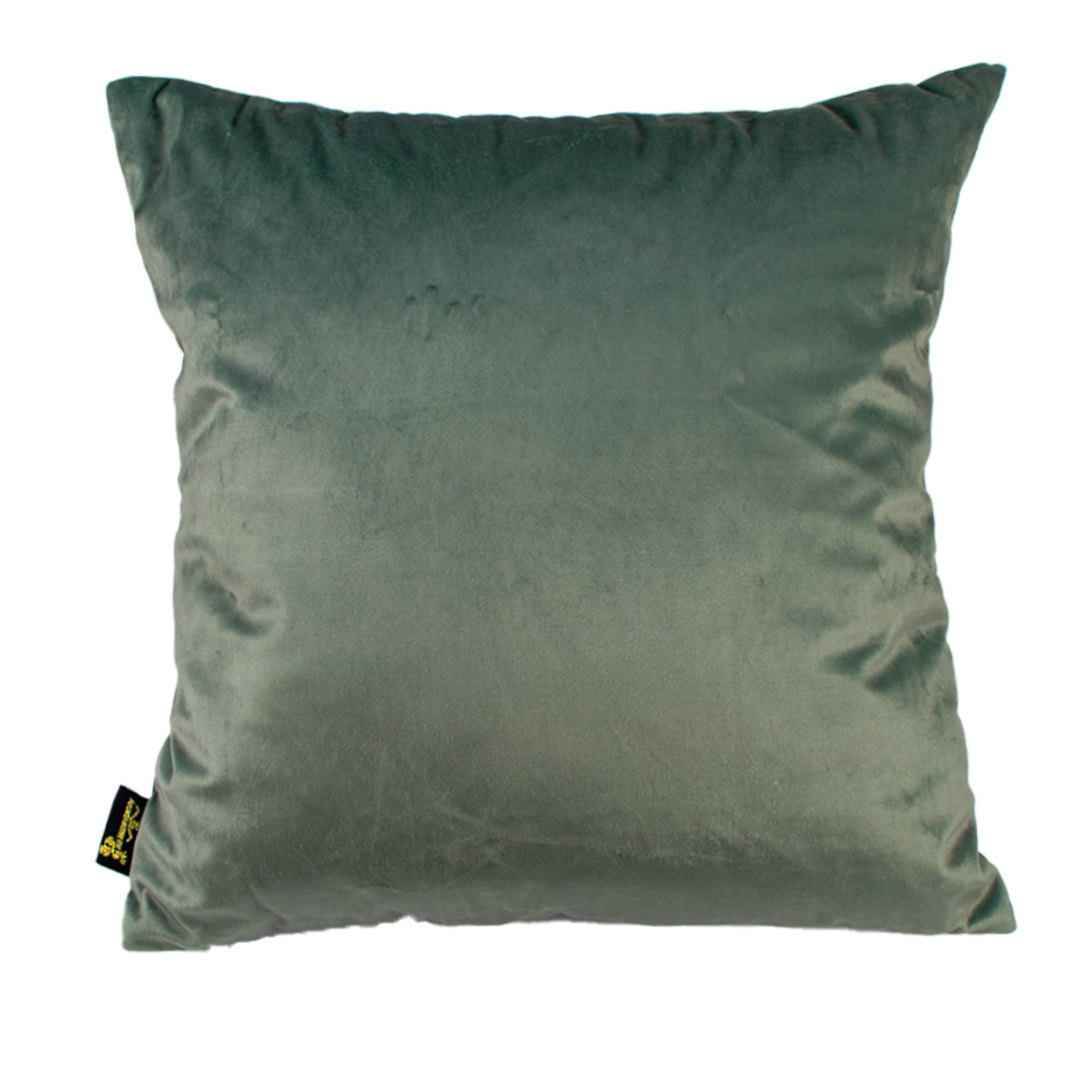 Malini Tiedup Bow Sage Green Velvet Square Cushion