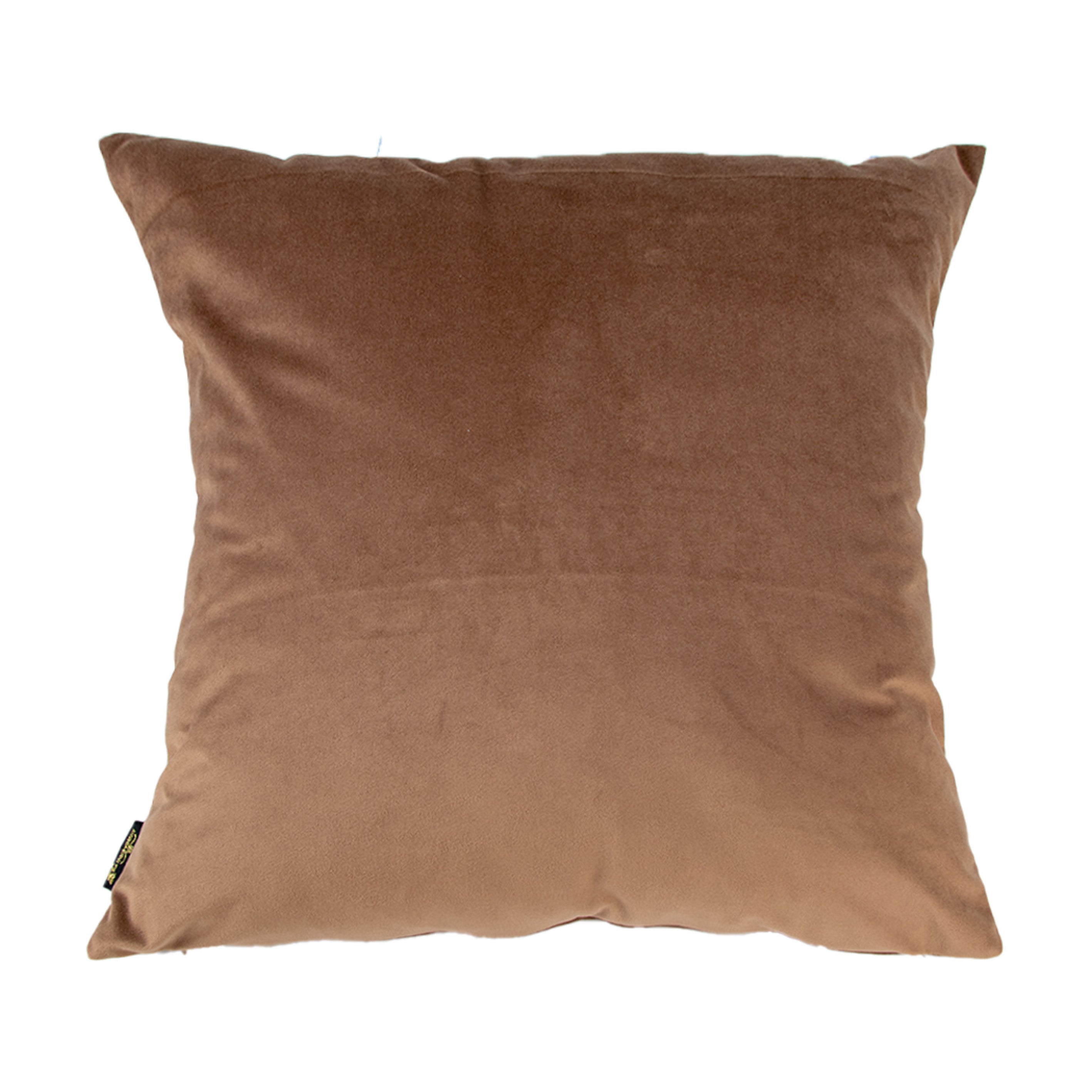 Malini Tiedup Bow Taupe Velvet Square Cushion