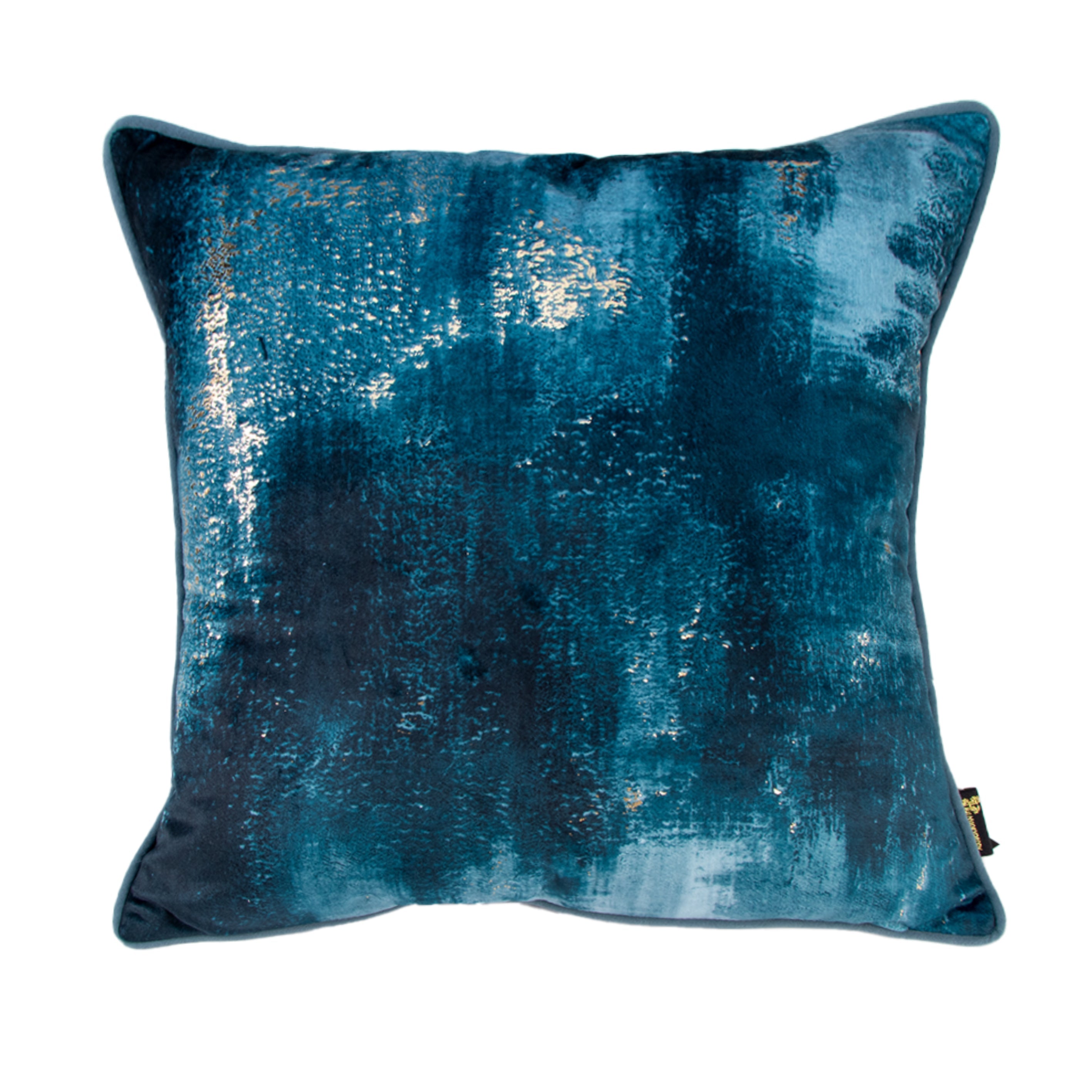Malini Too Good Molten Lava Blue Square Cushion