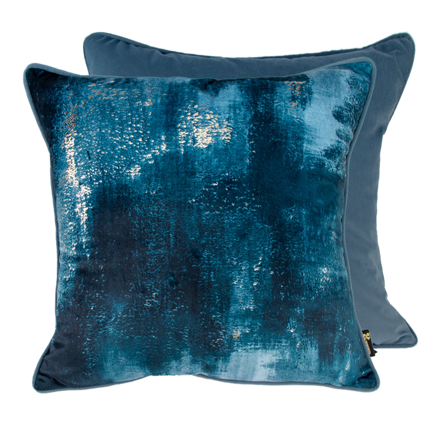 Malini Too Good Molten Lava Blue Square Cushion 45x45