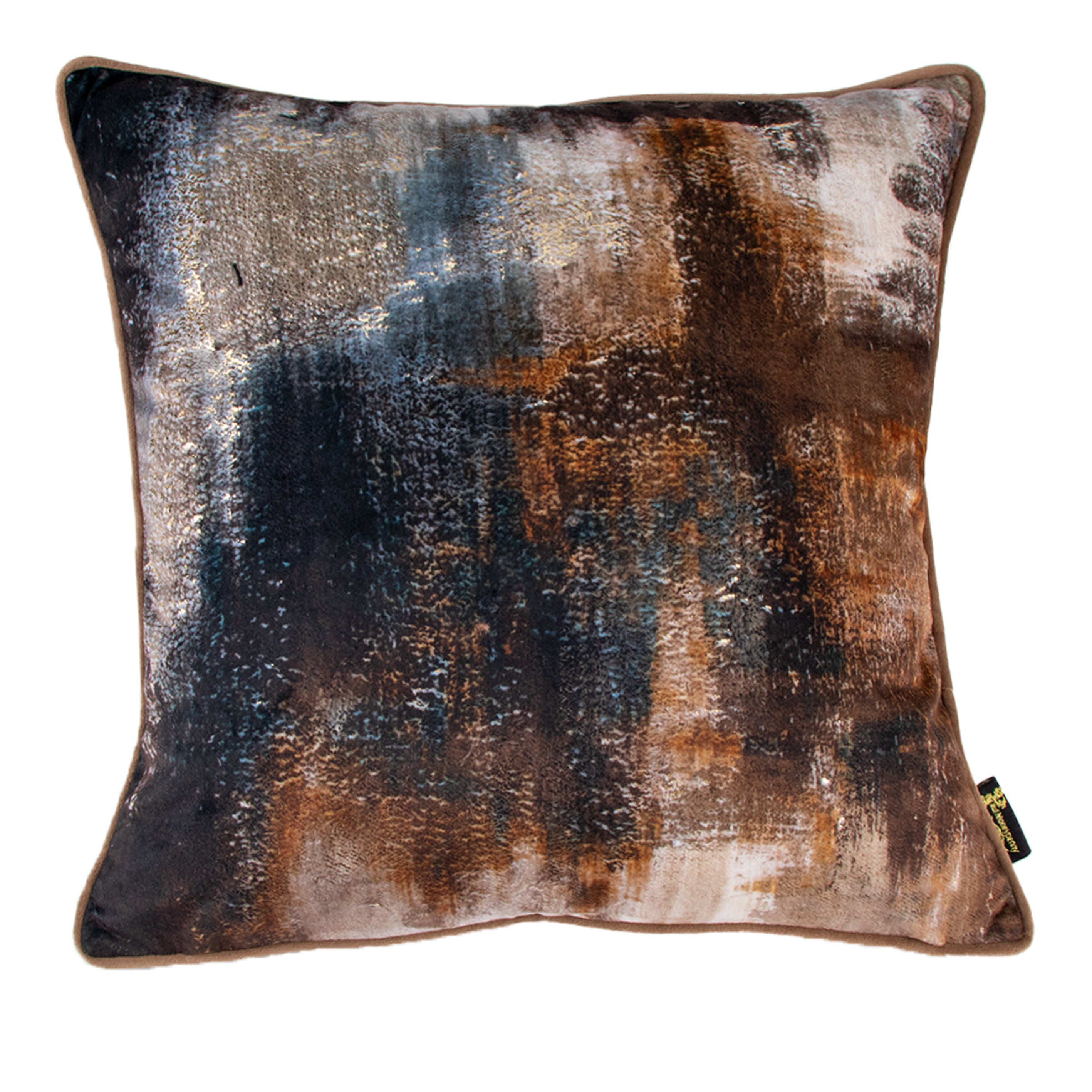 Malini Too Good Molten Lava Bronze Square Cushion 45x45