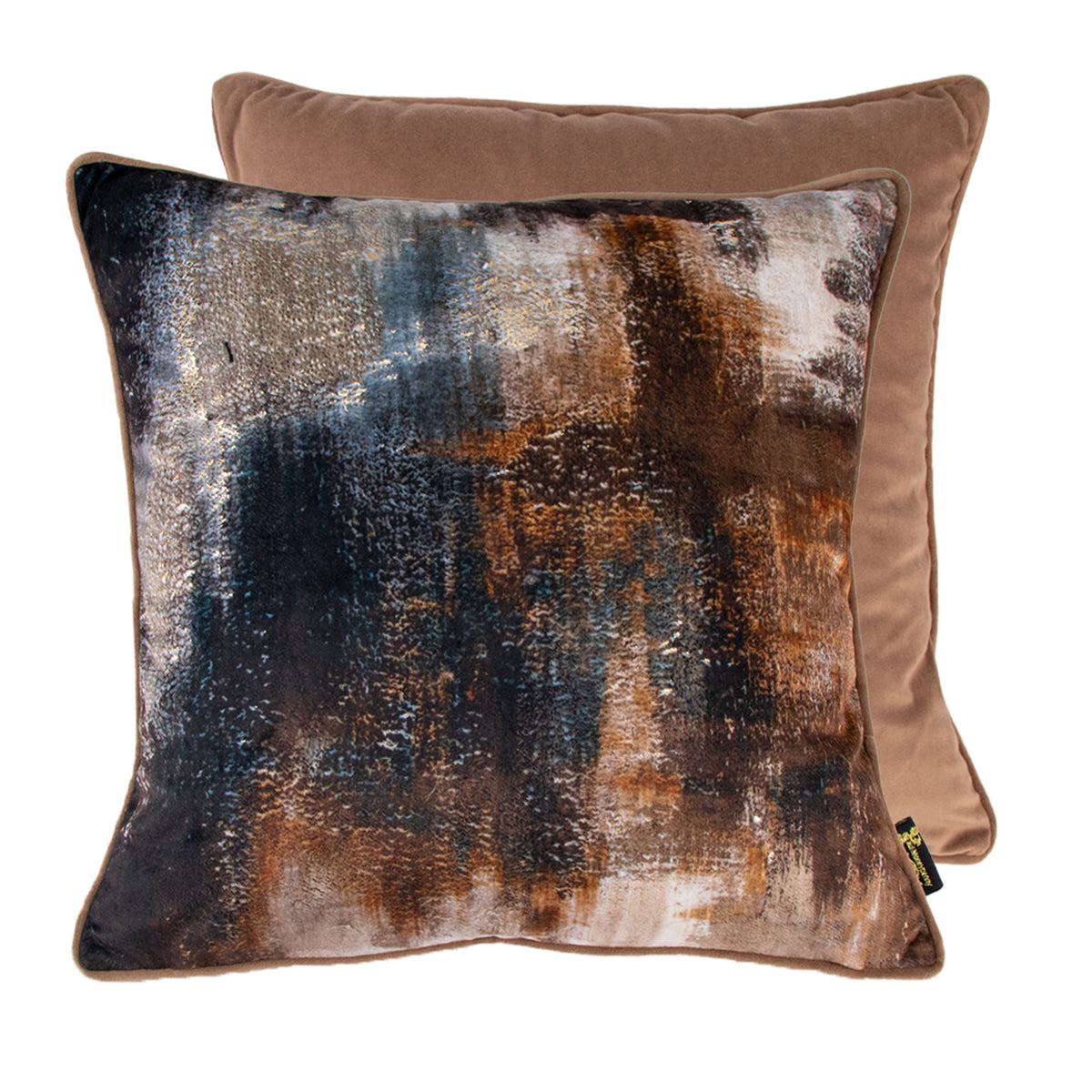 Malini Too Good Molten Lava Bronze Square Cushion 45x45