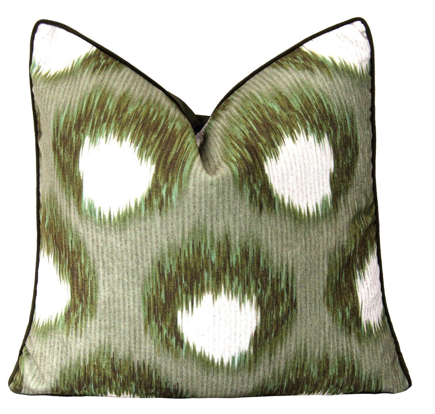 OLIVE IKAT PRINT SAGE 45 X 45