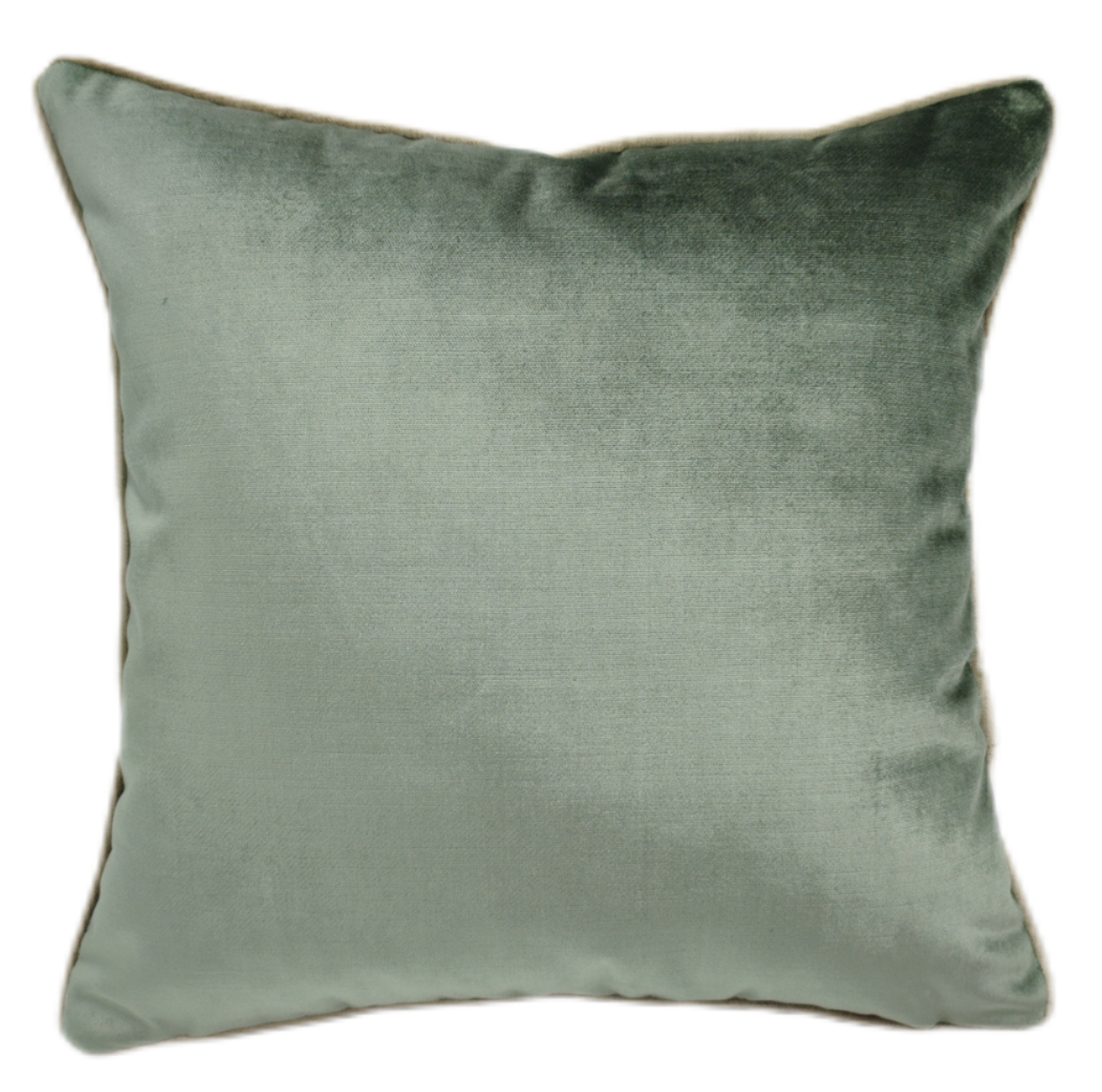 DBLE SIDED SHINNY VELV SAGE/GOLD PM 43x43