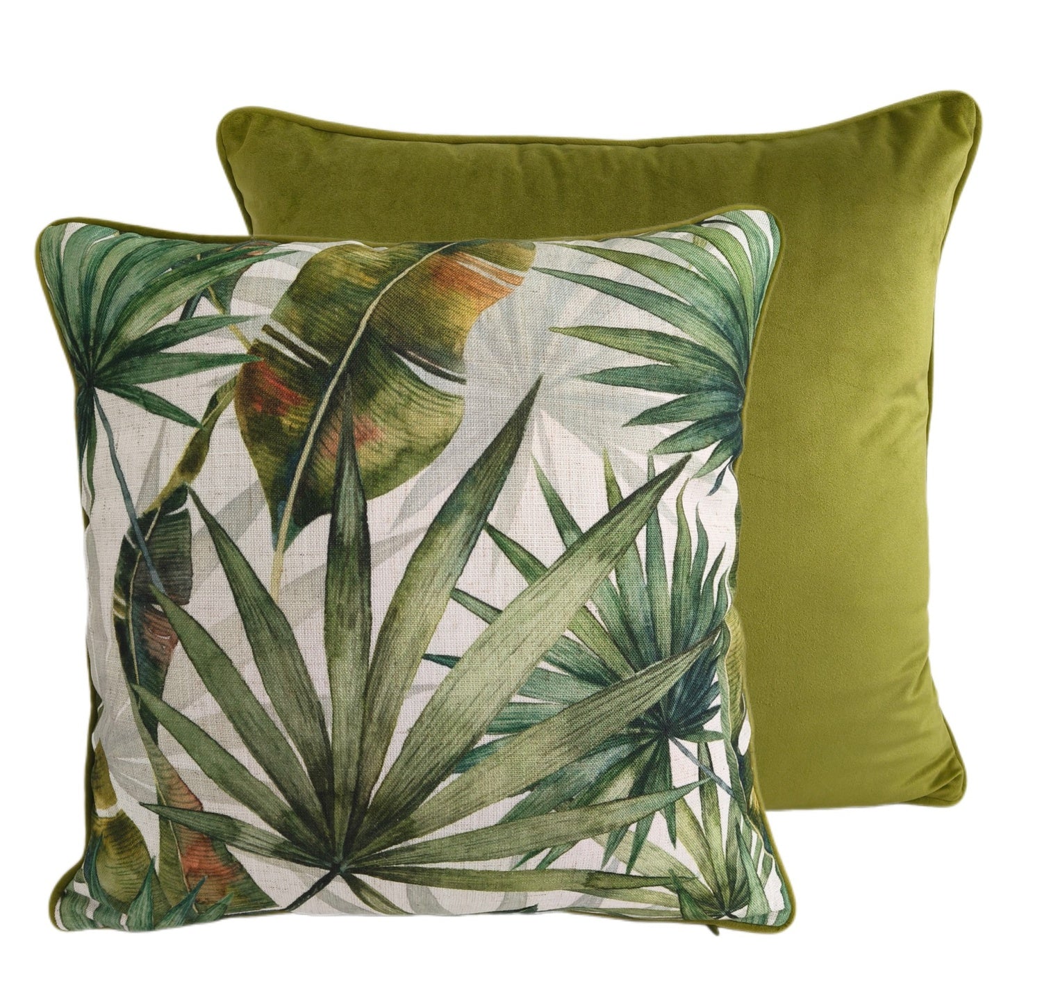 BOTANICAL GREEN LEAF PRINT 45 X 45