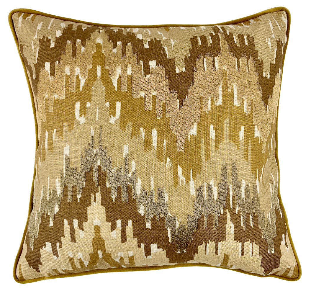 Malini Print & Embroidery Lightning Des Whiskey Square Cushion 45x45