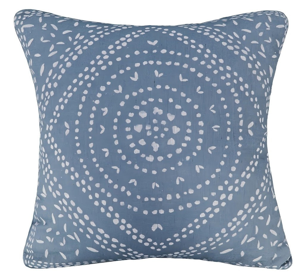 Malini Vyn Blue Square Cushion 45x45