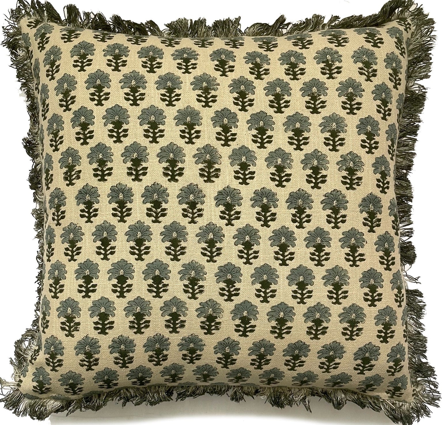 SEA FOAM PRINTED CUSHION COVER 45X45