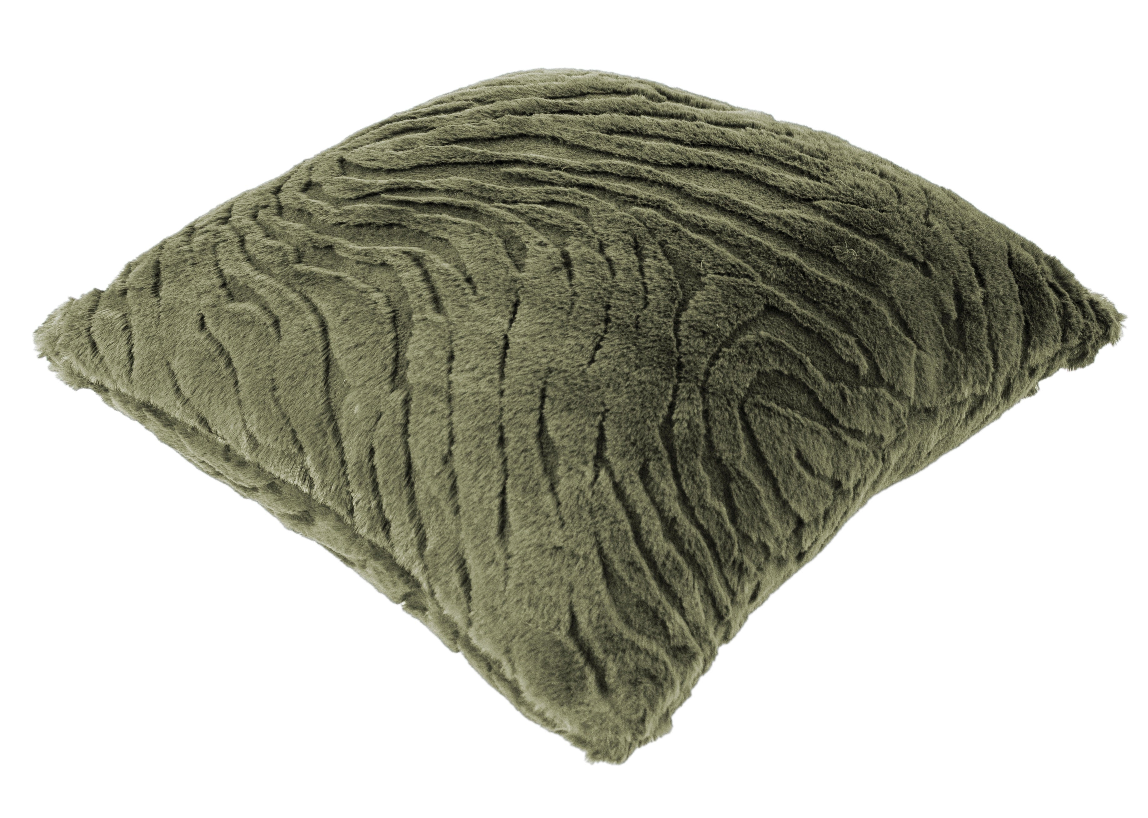 PM FAUX FUR CUSHION NEW SAGE 45x45