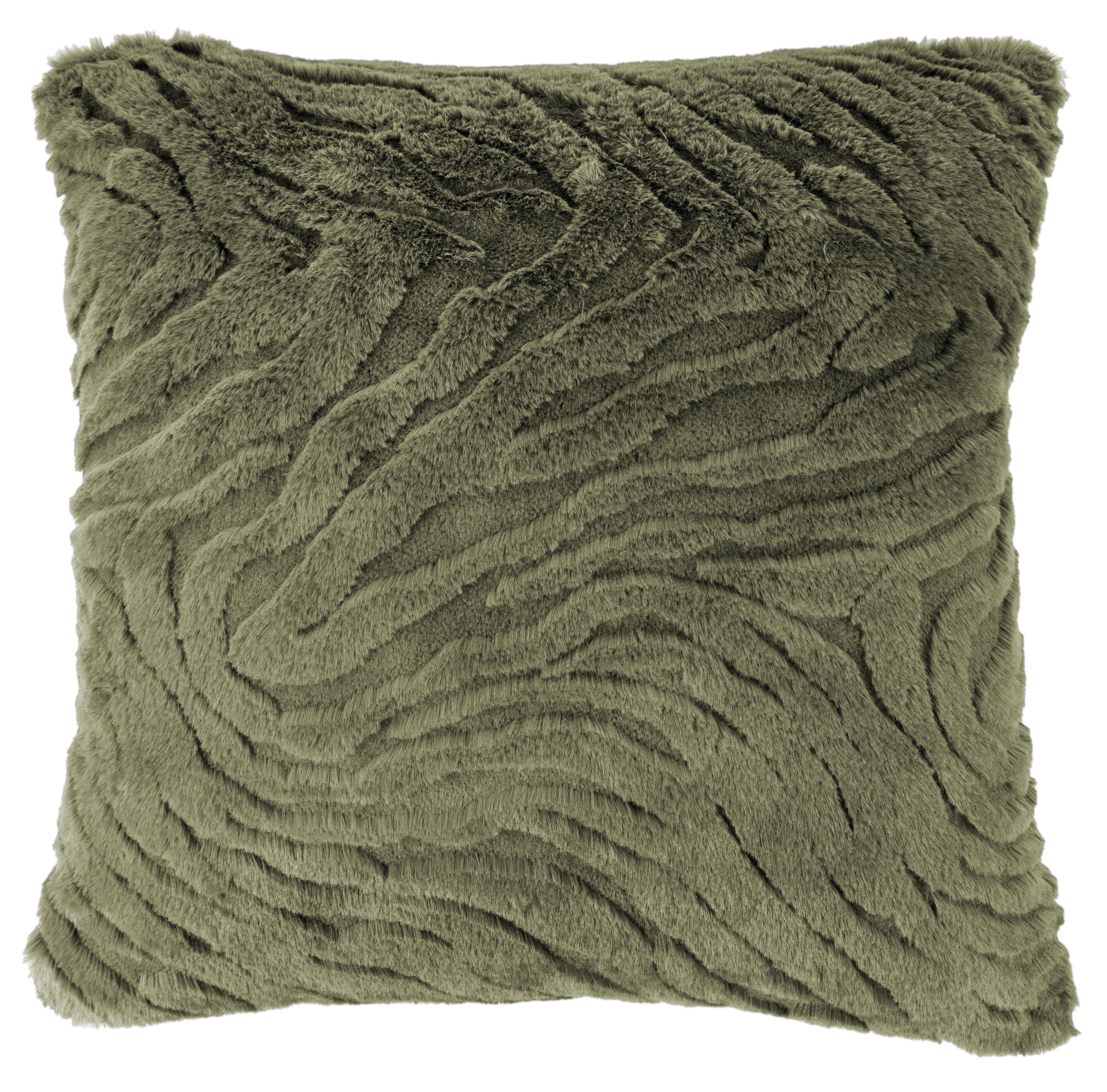 PM FAUX FUR CUSHION NEW SAGE 45x45