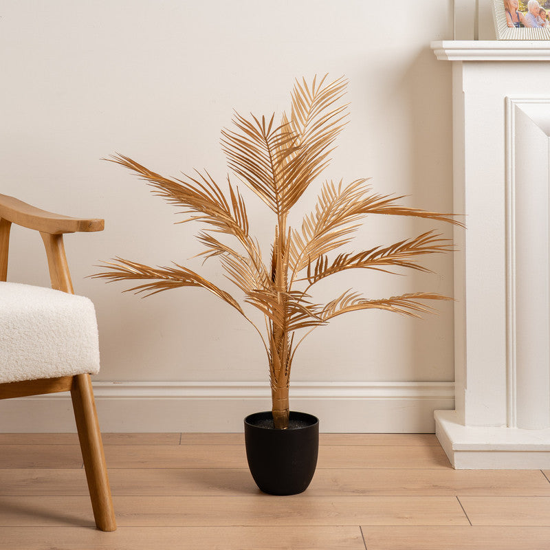 Artificial Gold Palm Tree 85cm