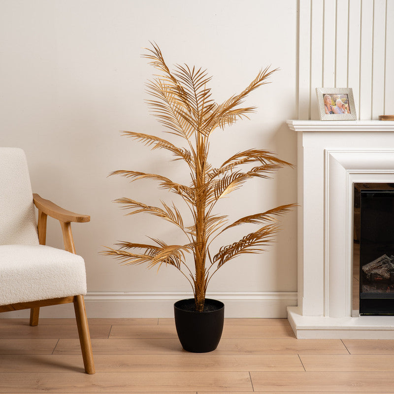 Artificial Gold Palm Tree 122cm