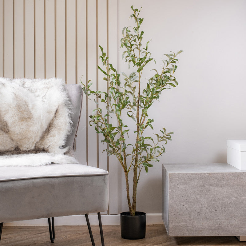 130cm Slim Silhouette Artificial Olive Tree