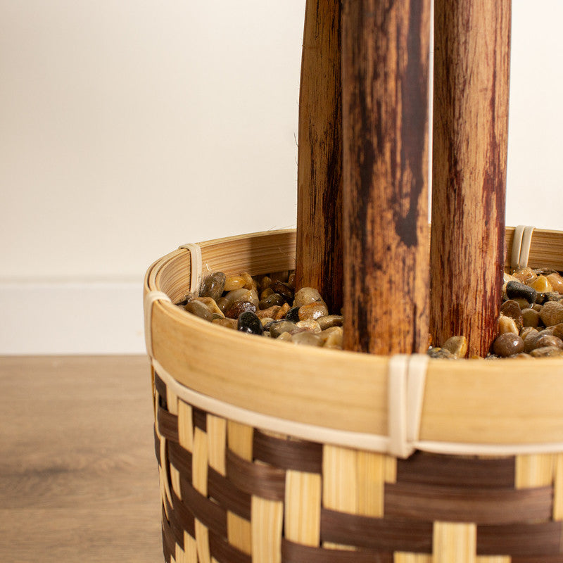 103cm Artificial Fiddleleaf Fig Tree in Bamboo Basket