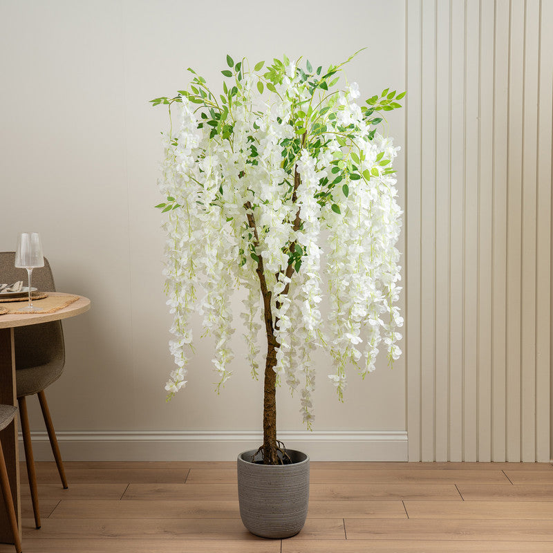 150cm Cream Artificial Wisteria Tree