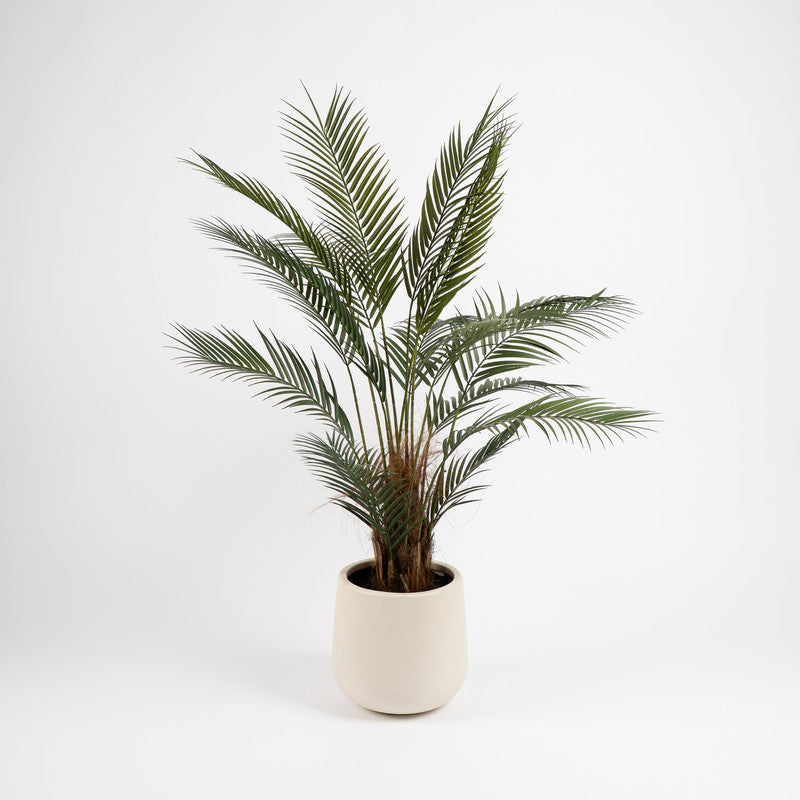 125cm Artificial Palm Tree in White Pot