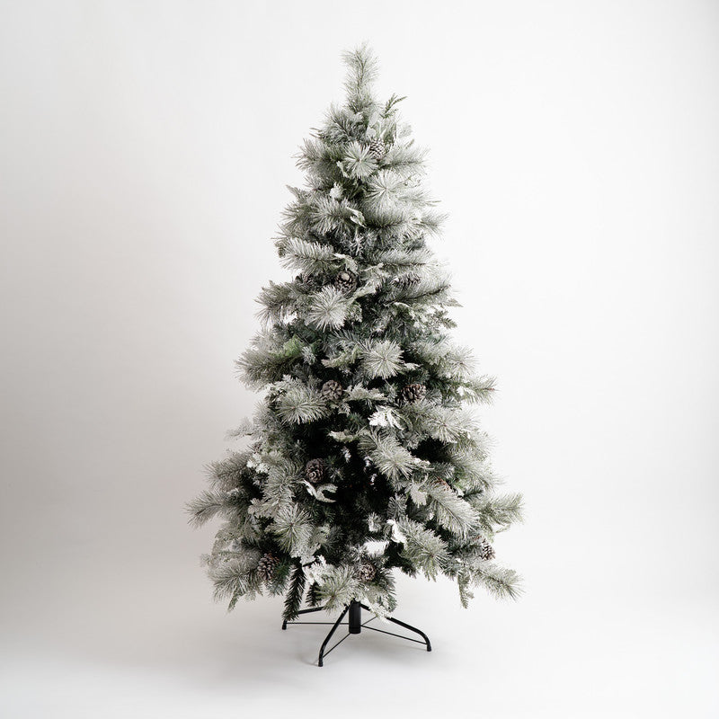 6ft Artificial Frosted Foliage Christmas Tree