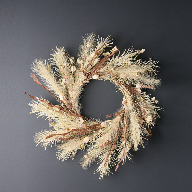 Pampas Neutrals Wreath 45cm