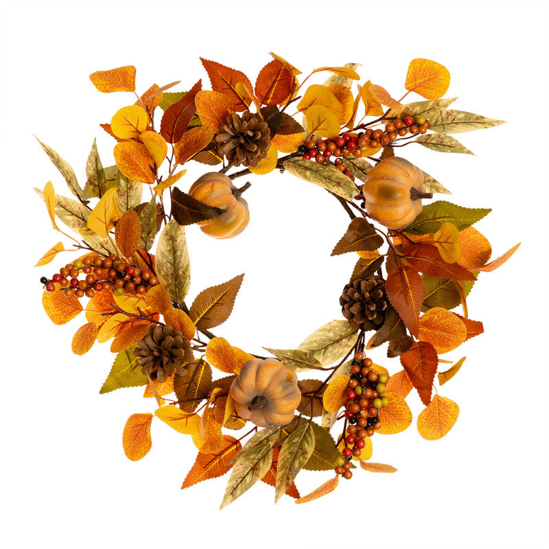 45cm Autumnal Pumpkin Wreath