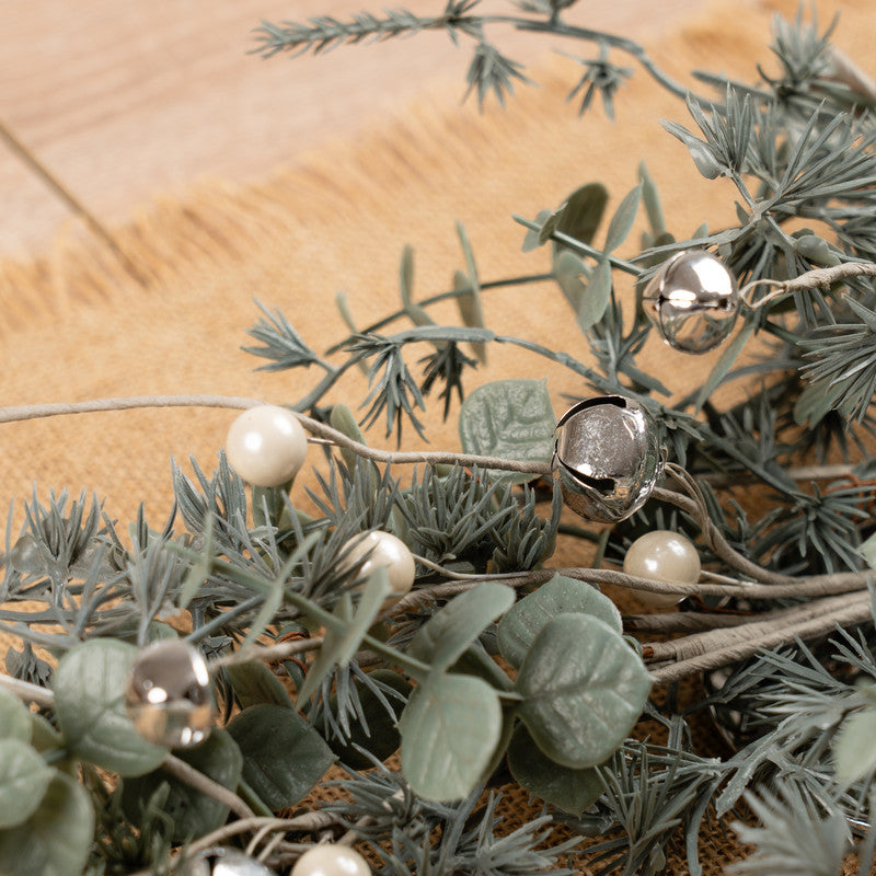 78cm Trailing Pine & Bell Centrepiece Swag