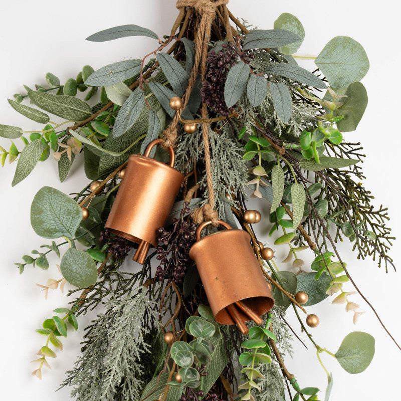 80cm Rustic Swag with Bells