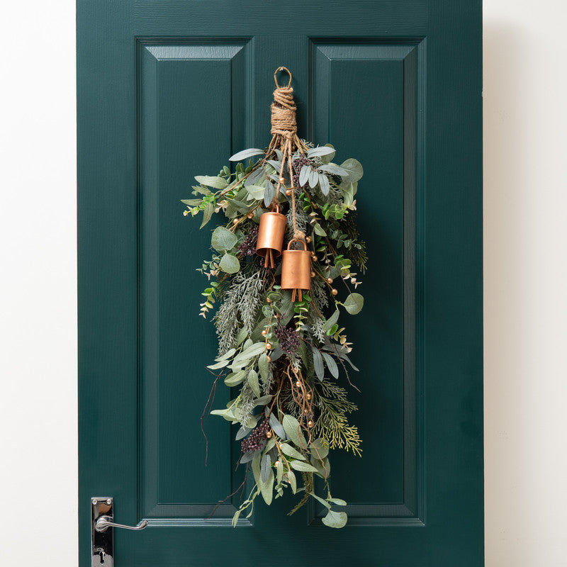 80cm Rustic Swag with Bells