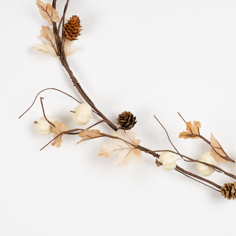 150cm Brown/Cream Autumn Garland PK 3