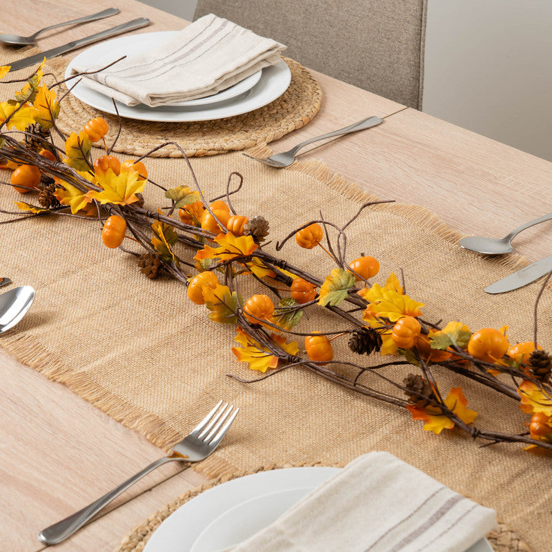 150cm Pumpkin Autumn Garland PK 3