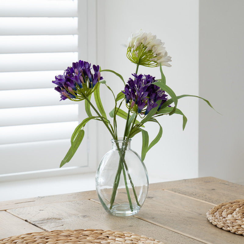 40cm Artificial Agapanthus in Vase