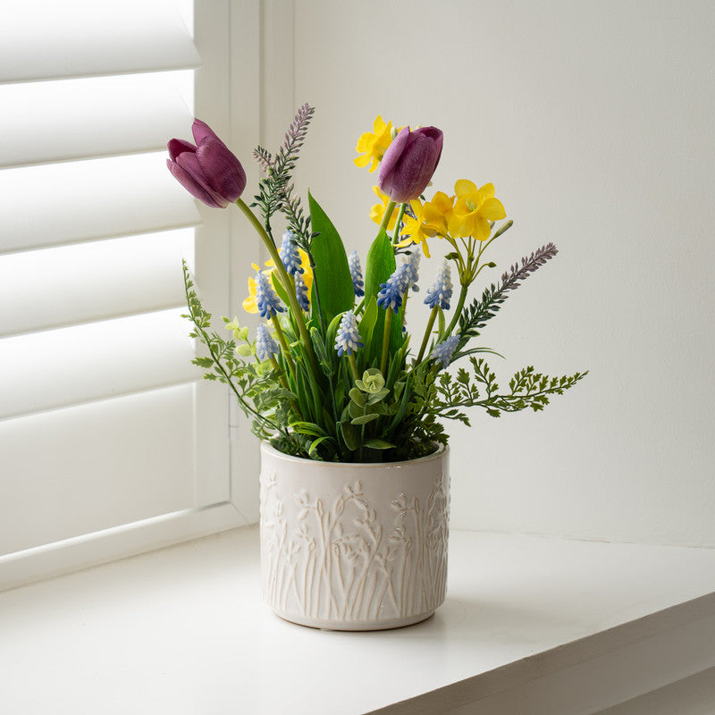 39cm Large Mixed Spring Planter