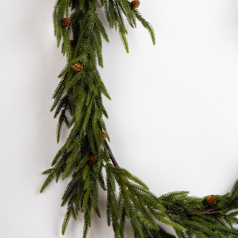 183cm Faux Norfolk Pine Garland
