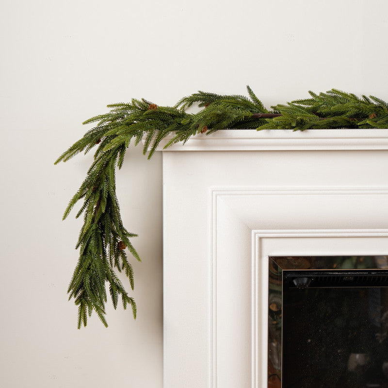 183cm Faux Norfolk Pine Garland
