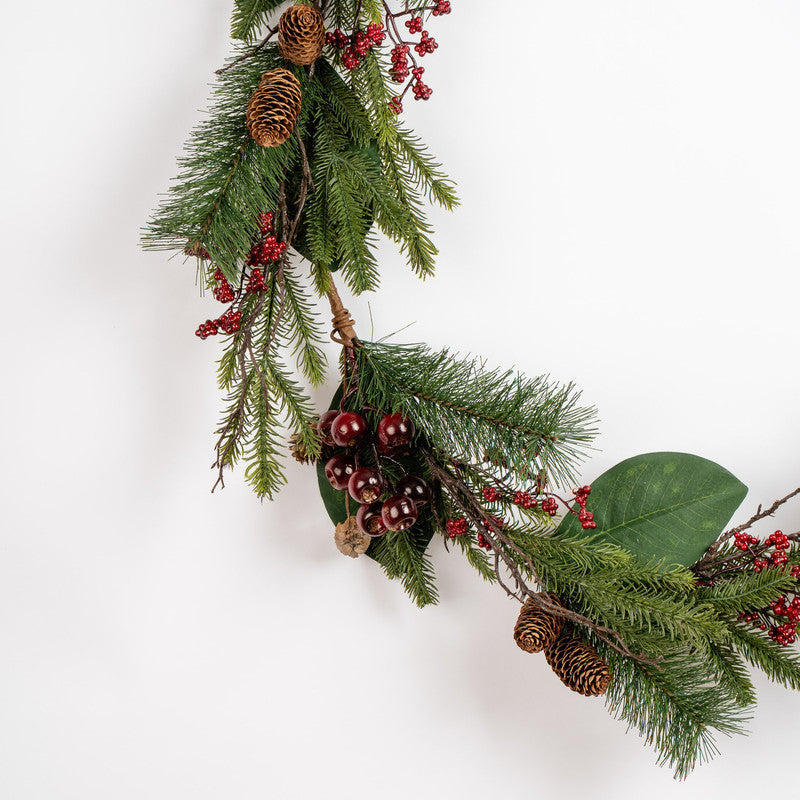 180cm Classic Red & Green Christmas Garland