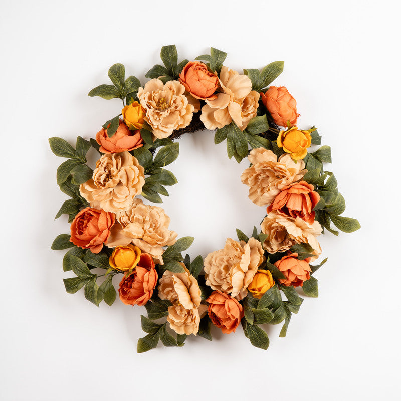 60cm Autumnal Flower Wreath