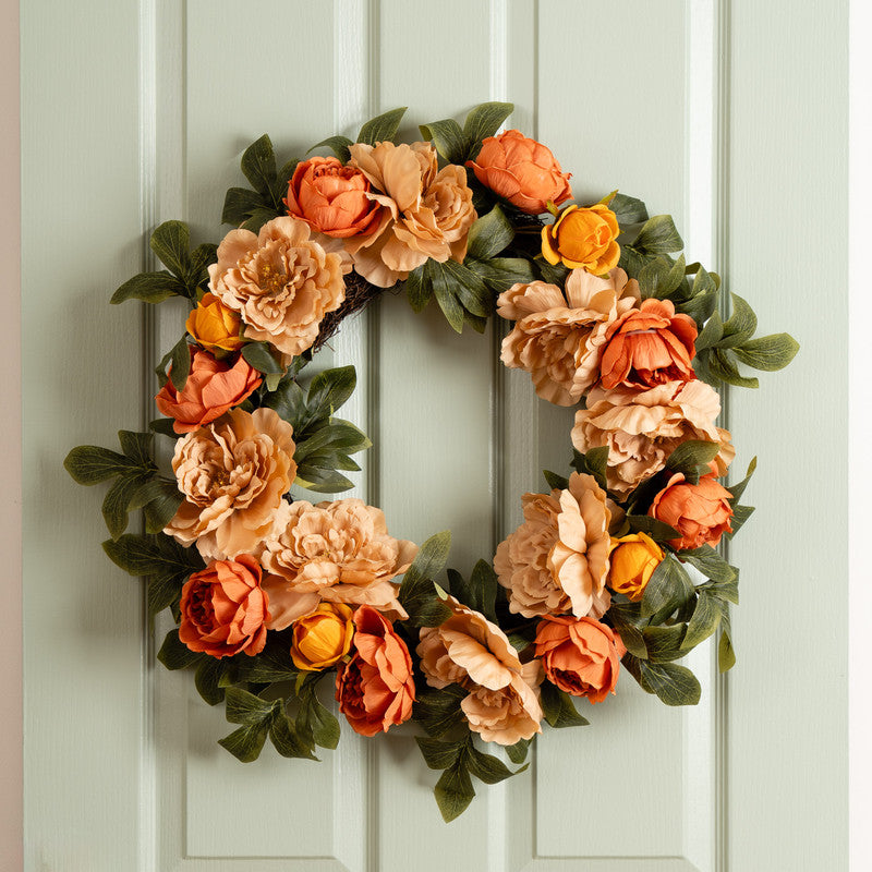 60cm Autumnal Flower Wreath