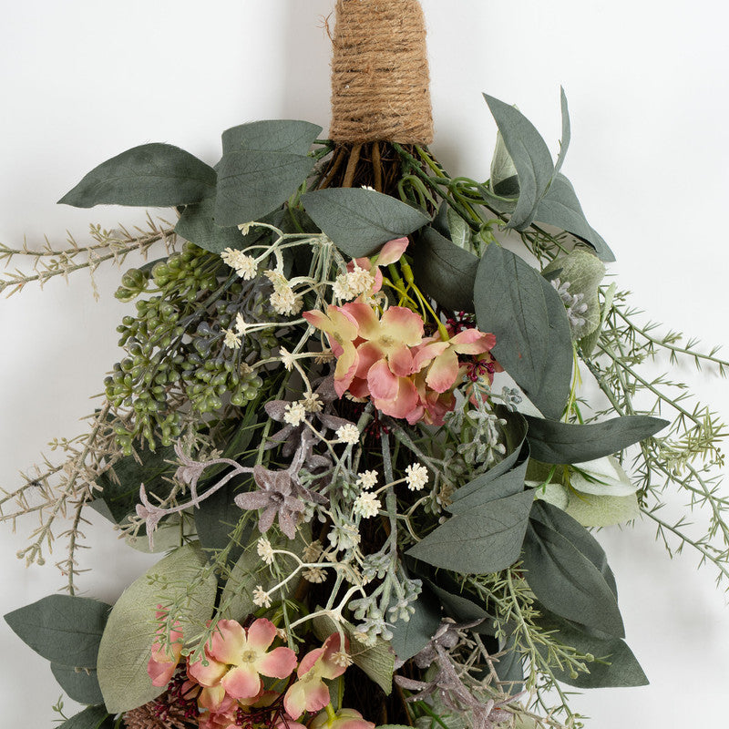 60cm Hydrangea Farmhouse Swag