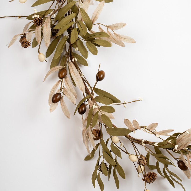 150cm Olive & Cone Garland