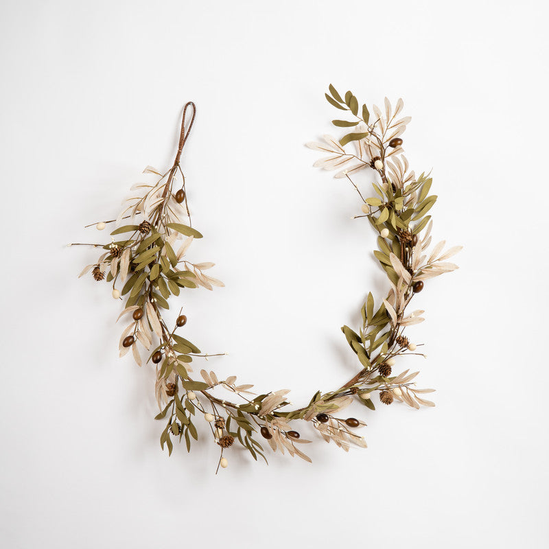 150cm Olive & Cone Garland