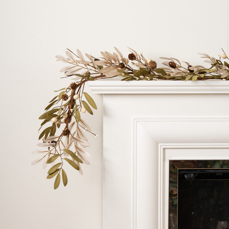 150cm Olive & Cone Garland