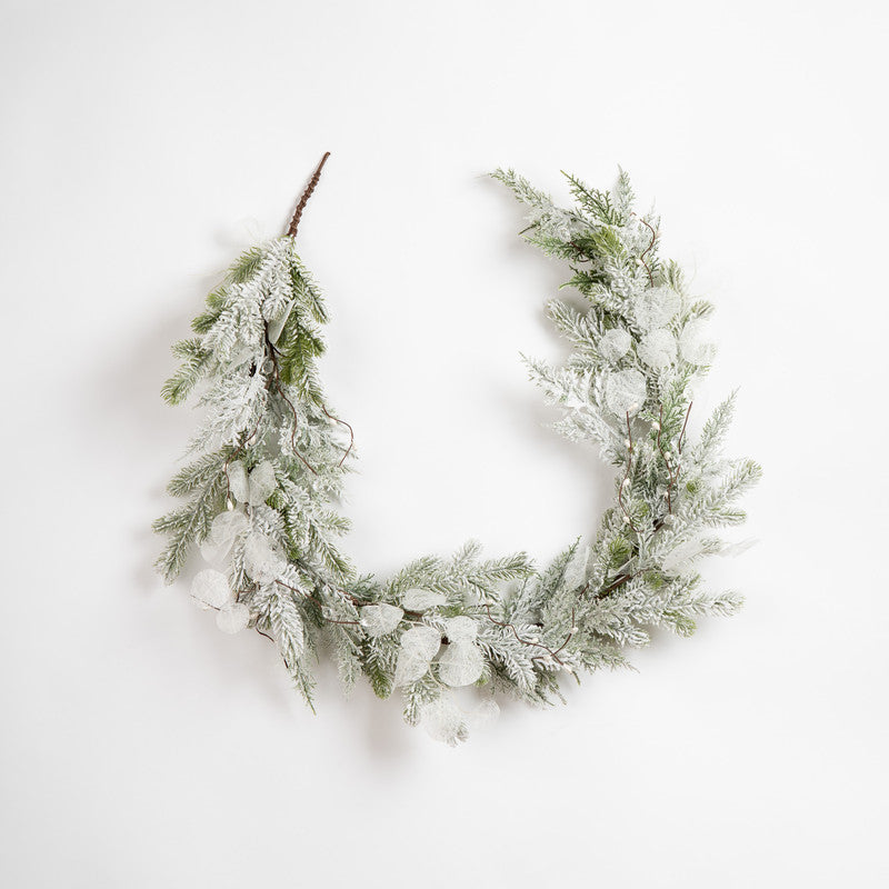 150cm Snowy Sparkle Eucalyptus Garland
