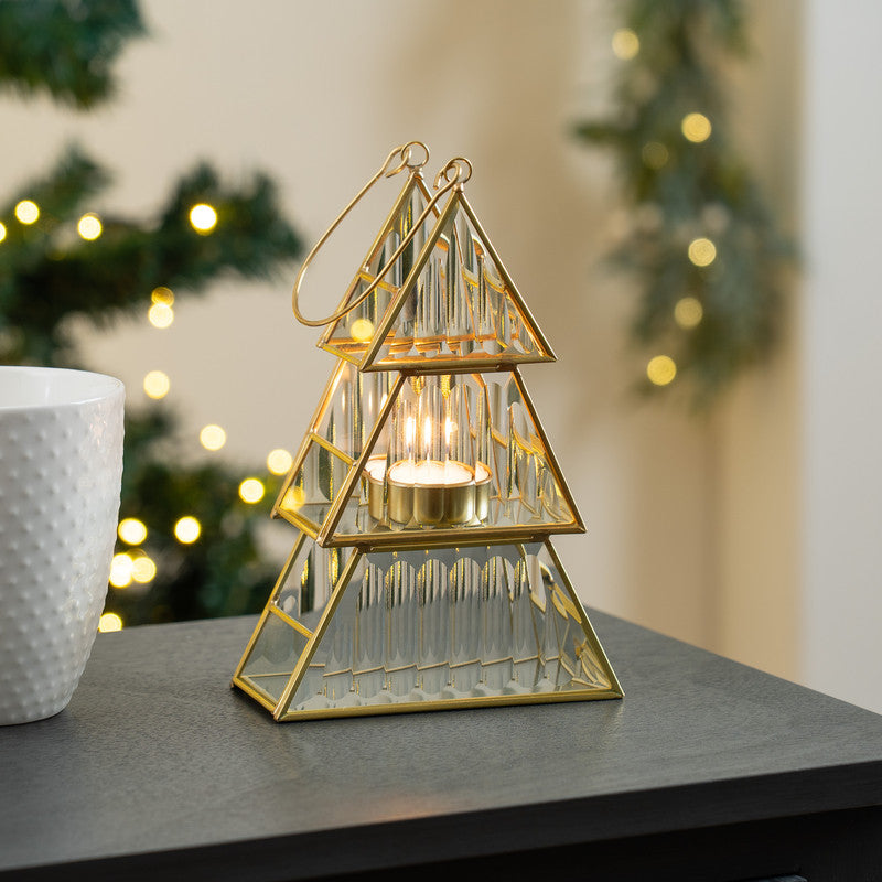 Gold Tree Candle Holder 19.5cm
