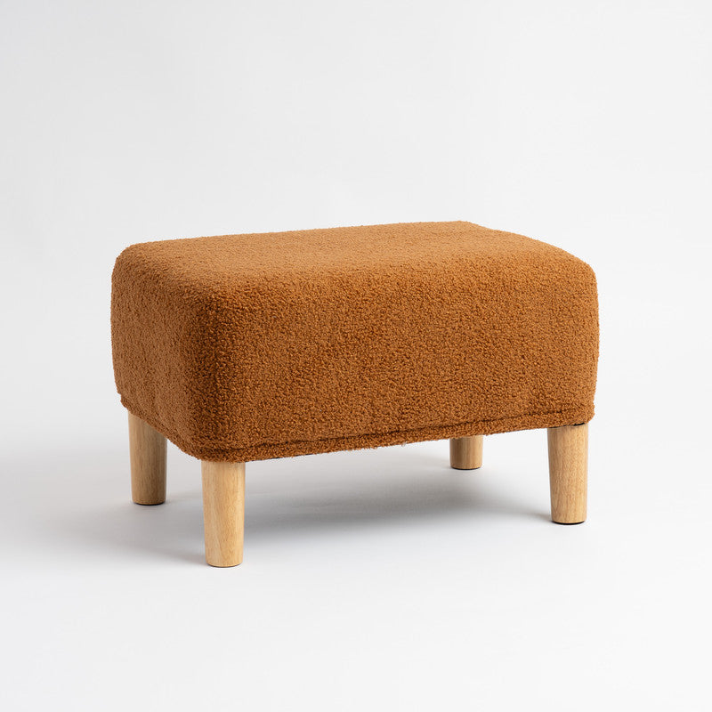 Caramel Boucle Foot Stool