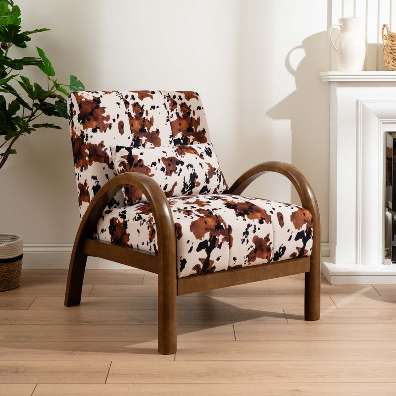 Cow Print Accent Chair