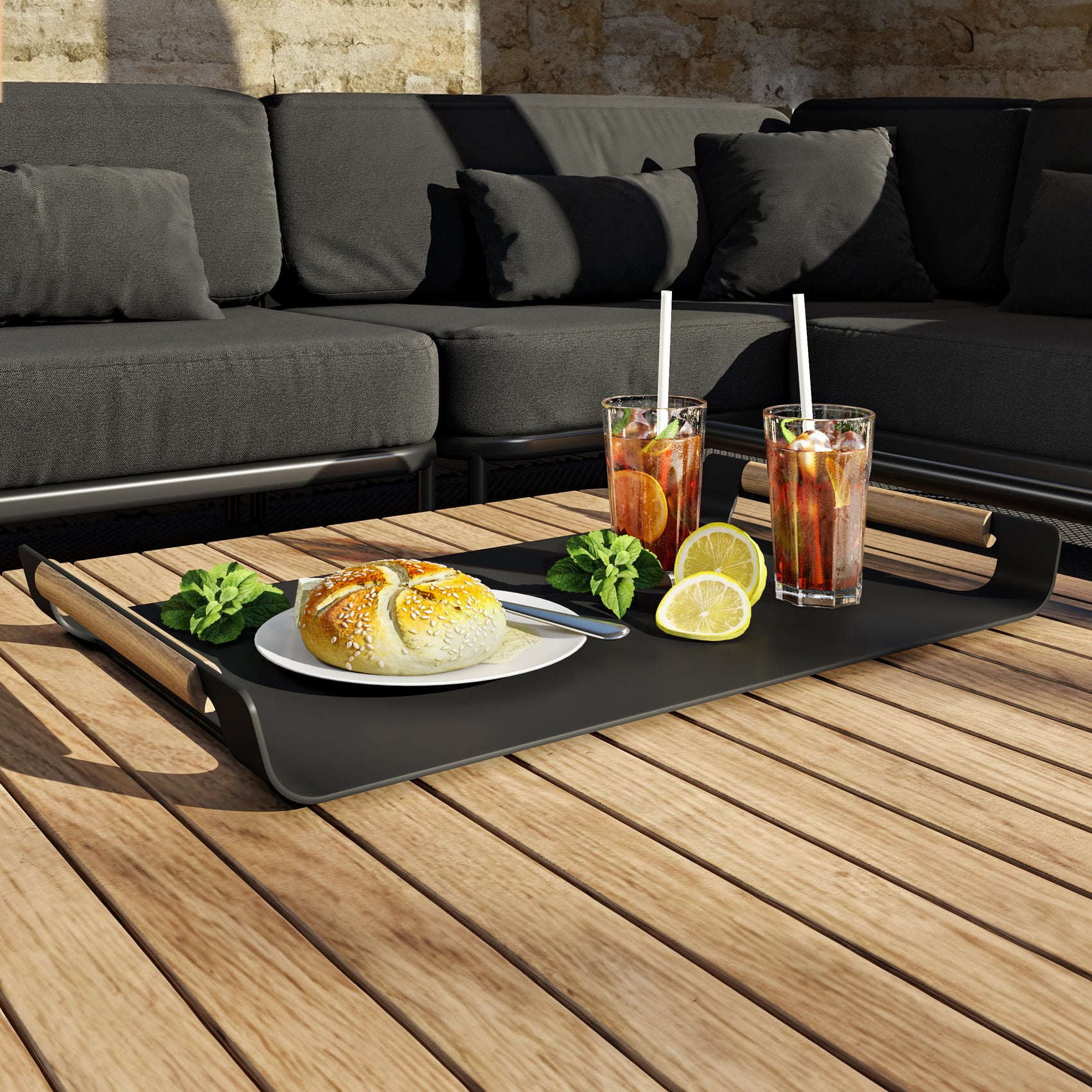 Selene Aluminium Tray - Grey