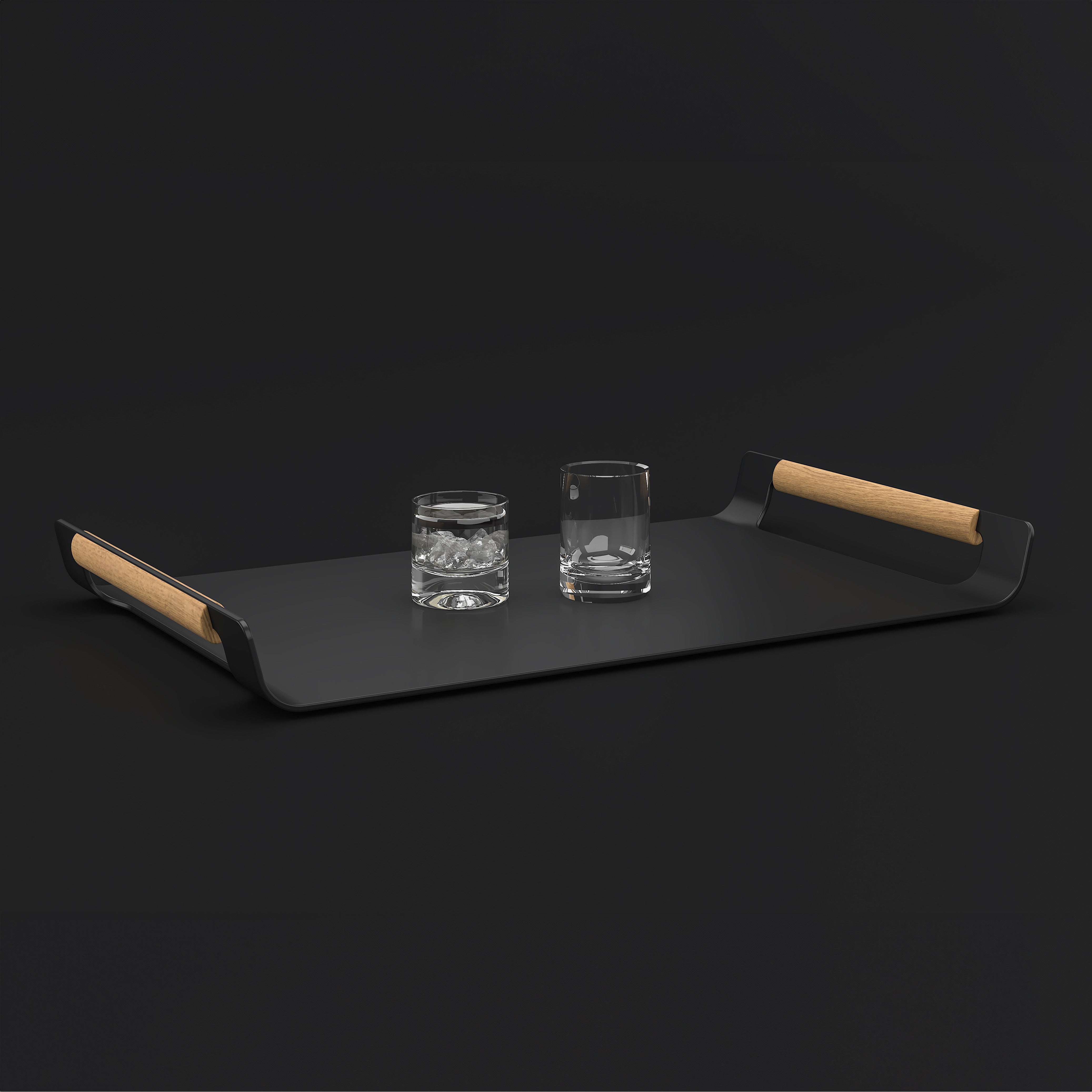 Selene Aluminium Tray - Grey