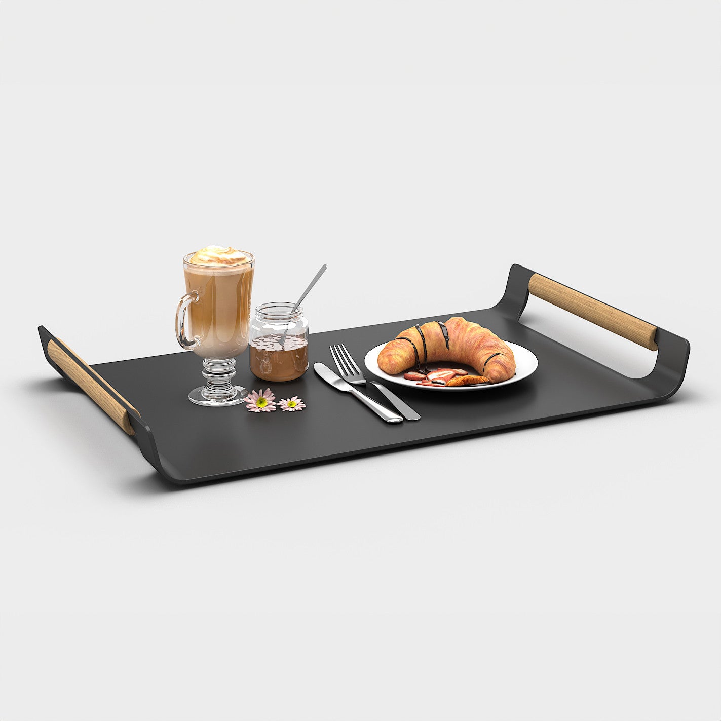 Selene Aluminium Tray - Grey