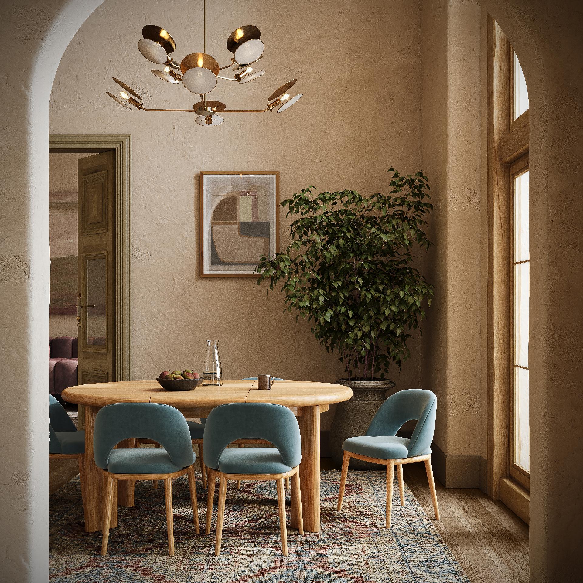 Solara Natural Oak Wood Round To Oval Extending Dining Table 120/170cm