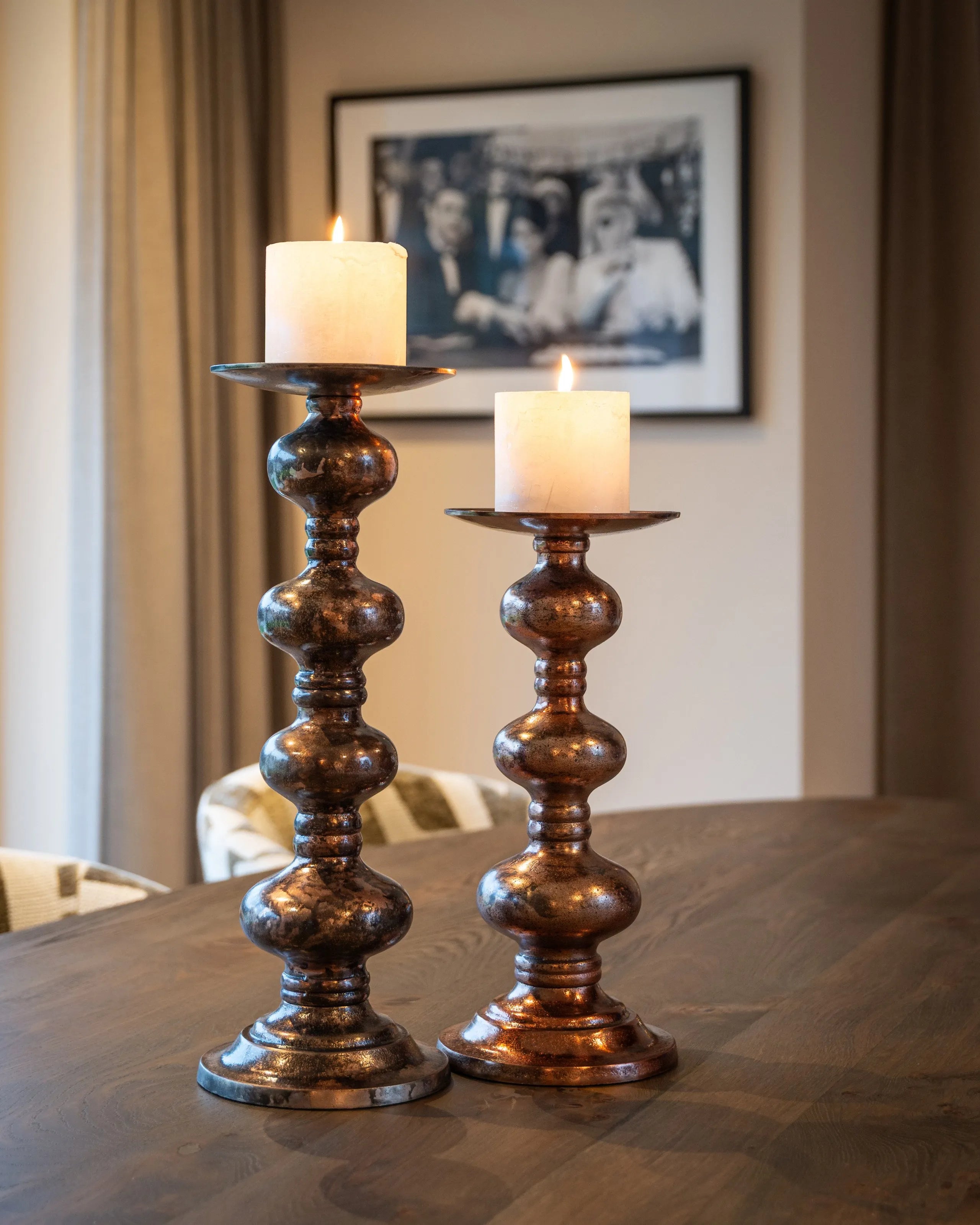 Richmond Interiors Joya Copper Candle Holder | Small