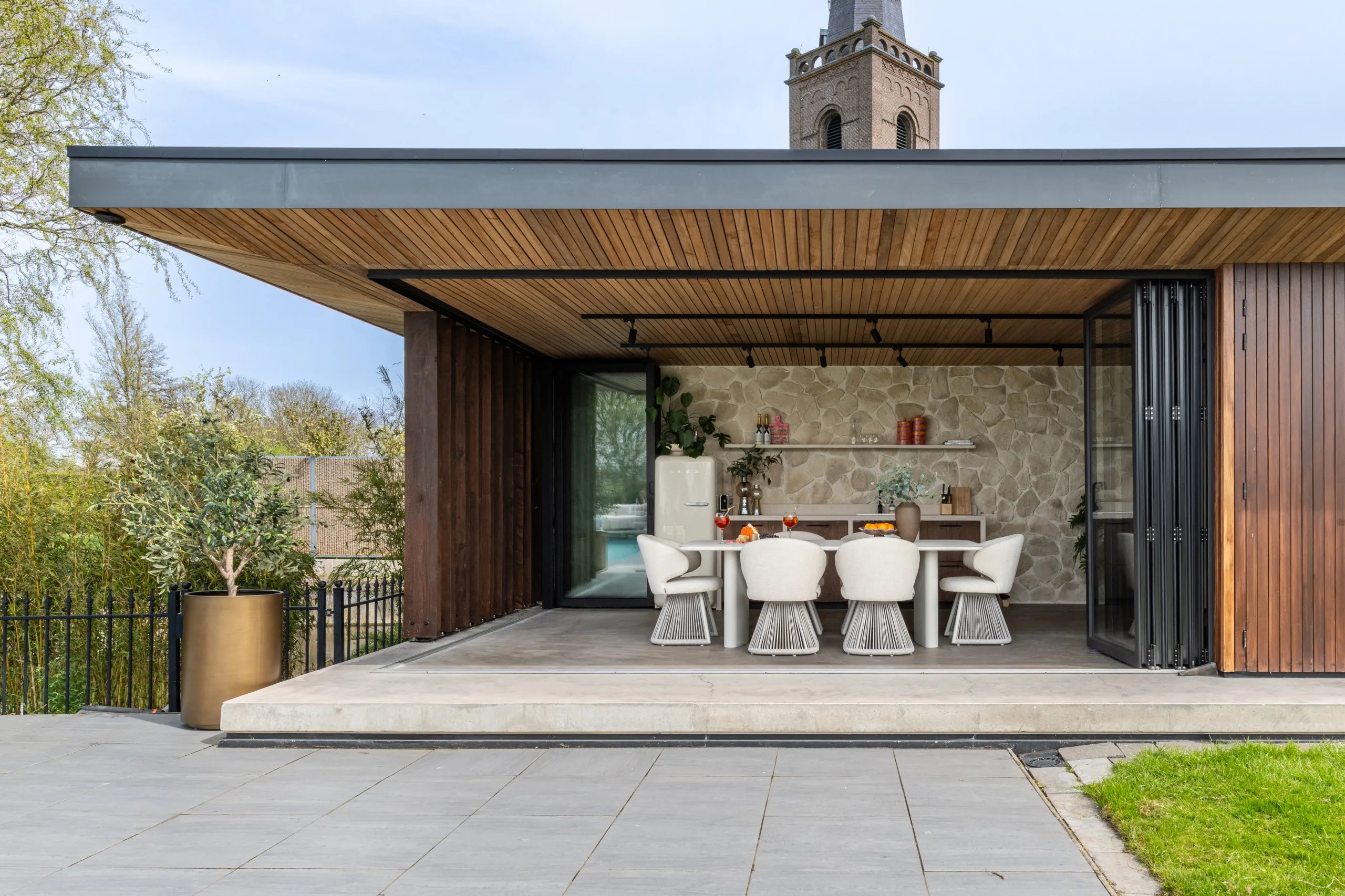 Richmond Interiors Senza Light Beige Outdoor Dining Table 220cm